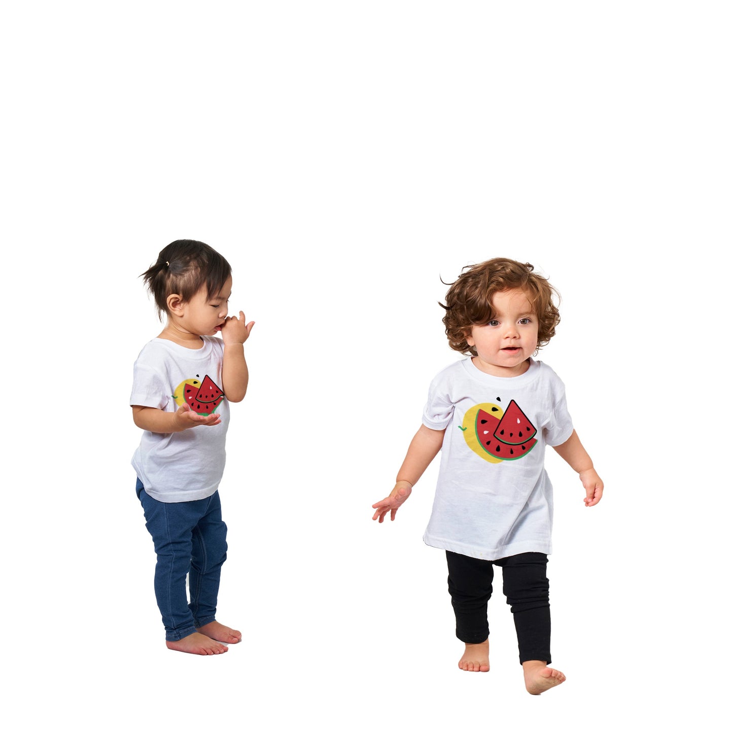 Baby t-shirt med tryck